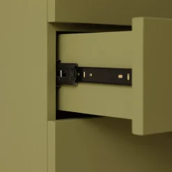 Armoire à tiroirs spacieuse vert armée HKLIVING