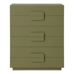 Armoire à tiroirs spacieuse vert armée HKLIVING