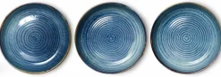 Assiette creuse L Bleu rustique - HKLIVING