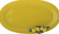 Assiette de service Limone Grès jaune - Bloomingville