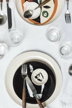 Assiette de service noir avec poivron blanc Feast - Serax
