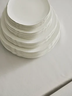 Assiette à diner en porcelaine blanche 26cm Silhouette - Serax