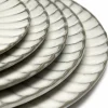 Assiette en grès ovale blanche 25 cm Inku - Serax