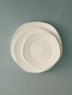 Assiette à entrée en porcelaine blanche 23cm Silhouette - SERAX