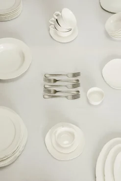 Assiette à entrée en porcelaine blanche 23cm Silhouette - SERAX
