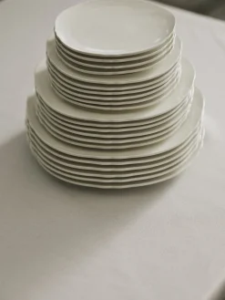 Assiette à entrée en porcelaine blanche 23cm Silhouette - SERAX