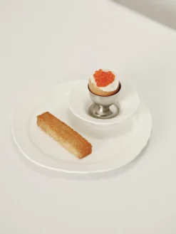 Assiette à entrée en porcelaine blanche 23cm Silhouette - SERAX
