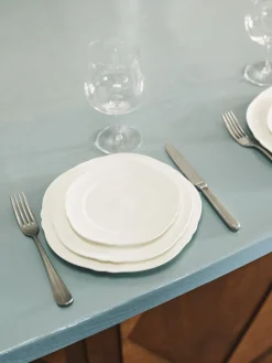 Assiette à entrée en porcelaine blanche 23cm Silhouette - SERAX