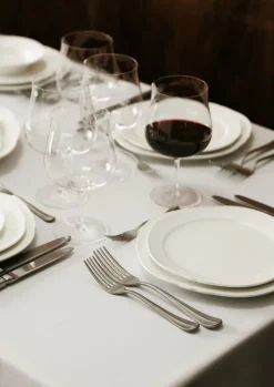 Assiette à entrée en porcelaine blanche 23cm Silhouette - SERAX