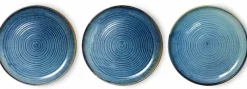 Assiette plate Bleu rustique - HKLIVING