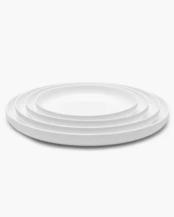 Assiette plate ronde en porcelaine fine blanc 28cm - Serax