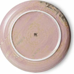 Assiette plate Rose rustique - HKLIVING