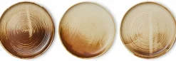 Assiette plate Rustic Cream/Brown - HKLIVING