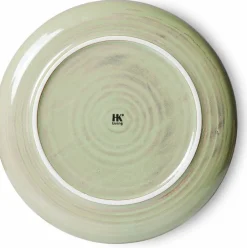 Assiette plate Vert mousse - HKLIVING