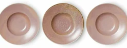 Assiette à pâtes Rose rustique - HKLIVING