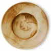 Assiette à pâtes Rustic Cream/Brown - HKLIVING