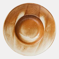Assiette à pâtes Rustic Cream/Brown - HKLIVING