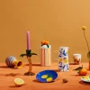 4 Assiettes colorées motifs citrons - &Klevering
