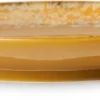 2 Assiettes d'appoint en grès jaune 22cm Paradise - HKLIVING