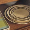 2 Assiettes à dessert en grès jaune 17,5cm Vaisselle 70s - HKLiving