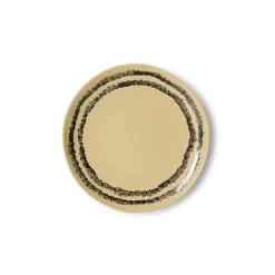 2 Assiettes à dessert en grès jaune 17,5cm Vaisselle 70s - HKLiving