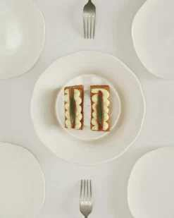 Assiette à soupe ronde en porcelaine blanche 18,5x3,6cm Silhouette - Serax