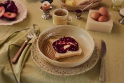 2 assiettes ronde en céramique 27,5x2cm 70's ceramics- HKliving