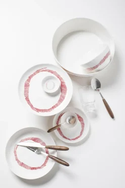 Assiette XS blanche avec motif rouge Feast - Serax