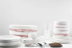 Assiette XS blanche avec motif rouge Feast - Serax