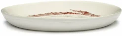 Assiette XS blanche avec motif rouge Feast - Serax