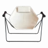 Balancelle en inox noir et tissu écru 95x110x78cm Hamaka - Airborne