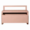 Banc avec coffre en placage de frêne rose 60x30x41,2cm - Ferm living