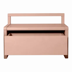Banc avec coffre en placage de frêne rose 60x30x41,2cm - Ferm living