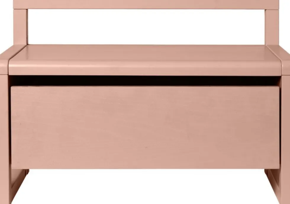 Banc avec coffre en placage de frêne rose 60x30x41,2cm - Ferm living