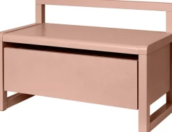 Banc avec coffre en placage de frêne rose 60x30x41,2cm - Ferm living