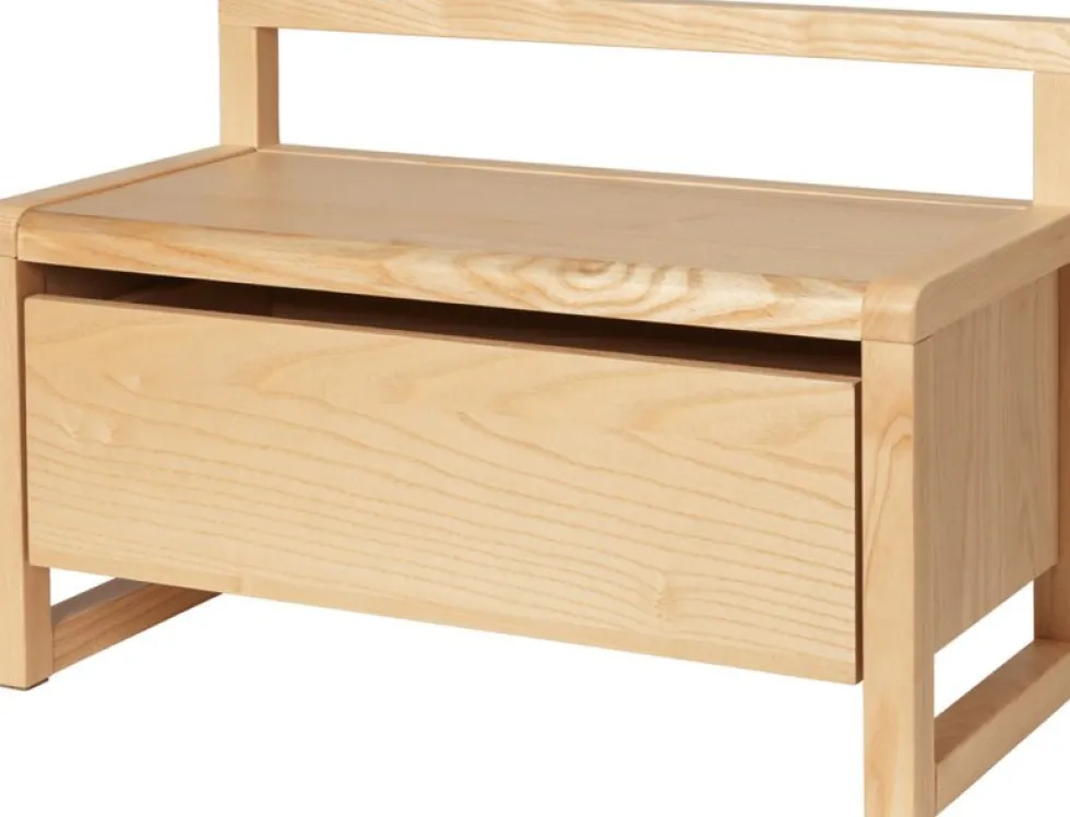 Banc avec coffre en placage de frêne 60x30x41,2cm - Ferm living