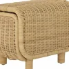 Banc coffre rhinocéros en rotin Soffe - Bloomingville Mini