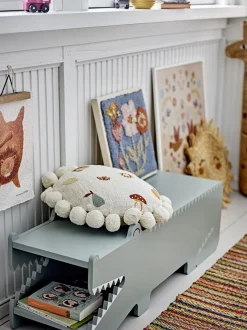 Banc crocodile en mdf vert Arnie - Bloomingville Mini