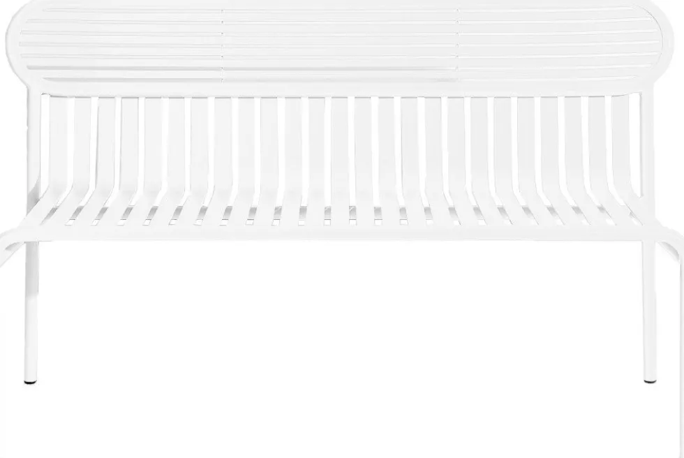 Banc de jardin blanc Week-End - Petite Friture