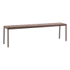Banc de jardin en acier rouge 165 cm Balcony - HAY