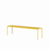 Banc de jardin en acier thermolaqué inoxydable jaune 170x42x45cm Panorama - TIPTOE