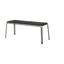 Banc de jardin en acier vert bronze Thorvald SC112 - &tradition