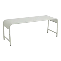 Banc de jardin en fer ivoire 122x42x46cm Brenta - Nordal