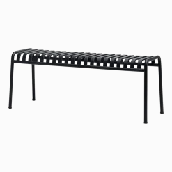 Banc de jardin en métal anthracite Palissade - HAY