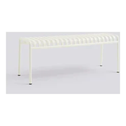 Banc de jardin en métal crème Palissade - HAY