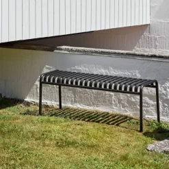 Banc de jardin en métal gris Palissade - HAY