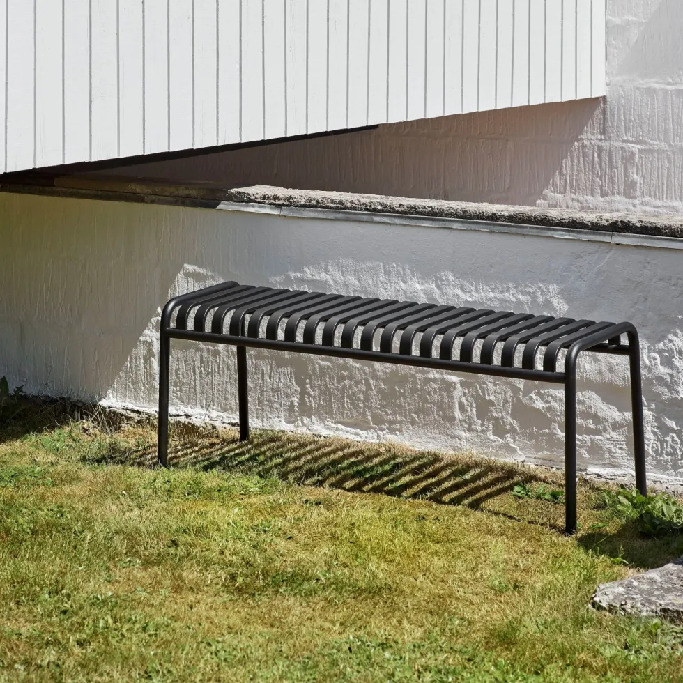 Banc de jardin en métal gris Palissade - HAY
