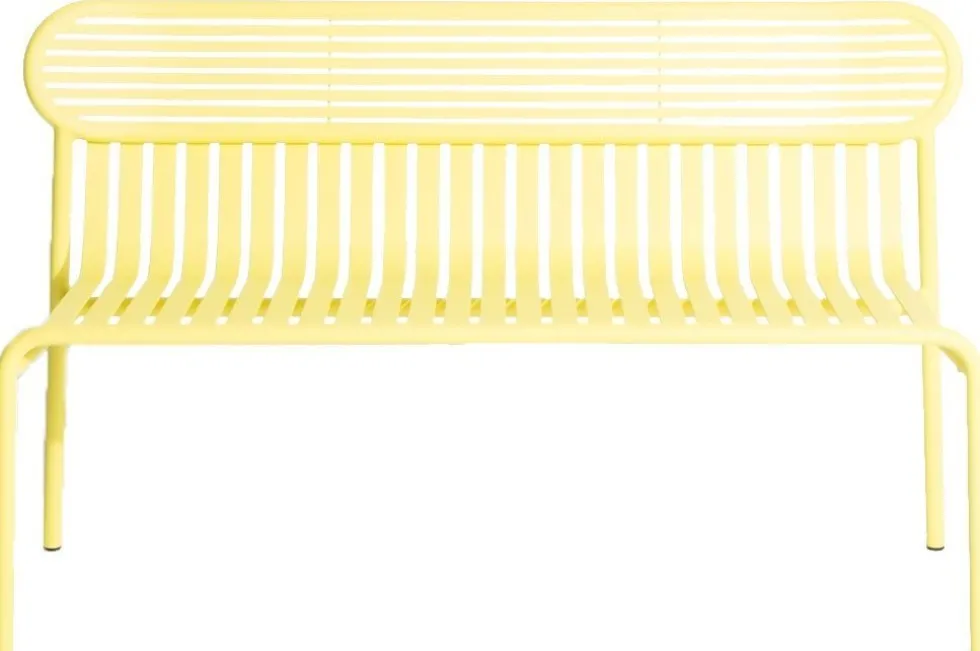 Banc de jardin jaune Week-End - Petite Friture