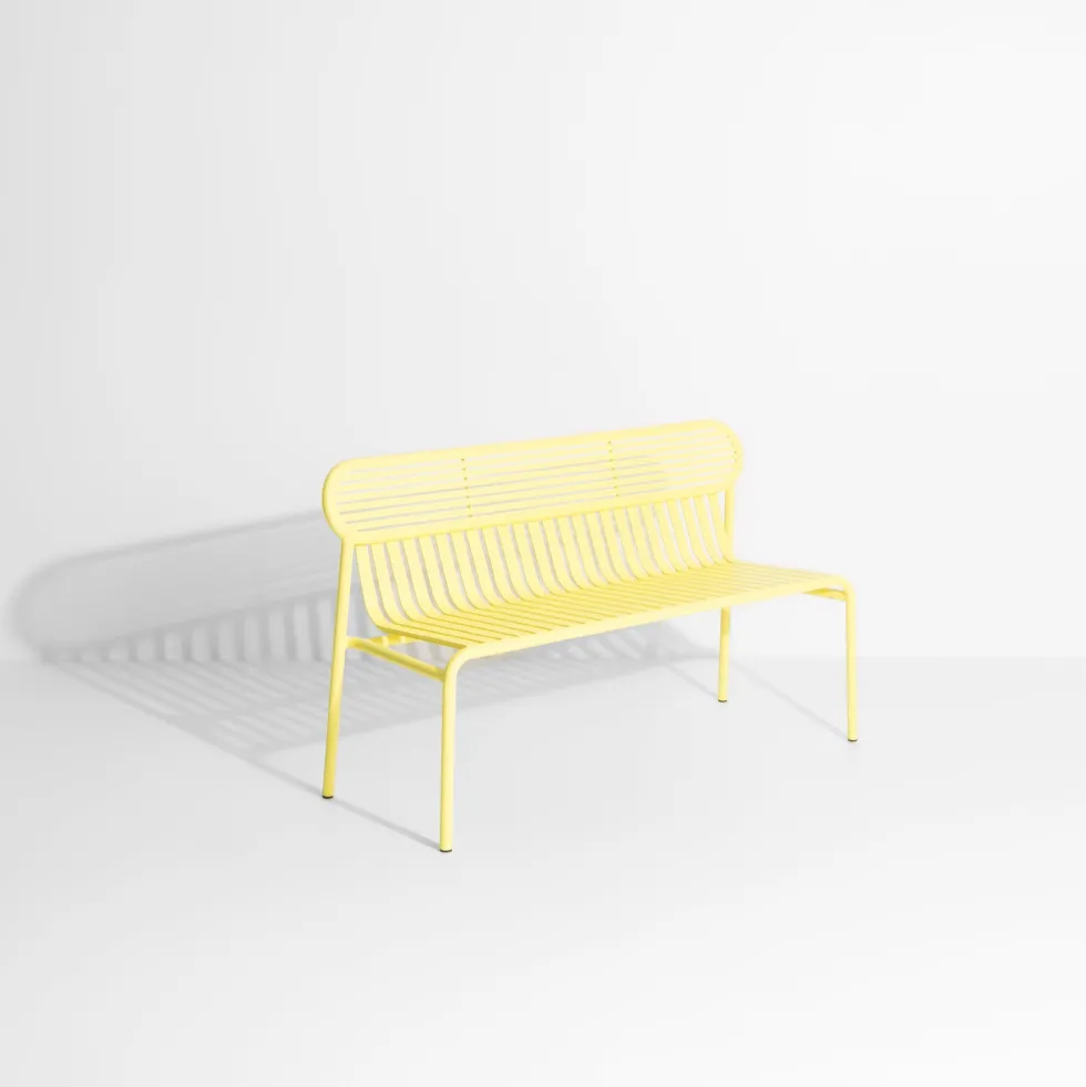 Banc de jardin jaune Week-End - Petite Friture