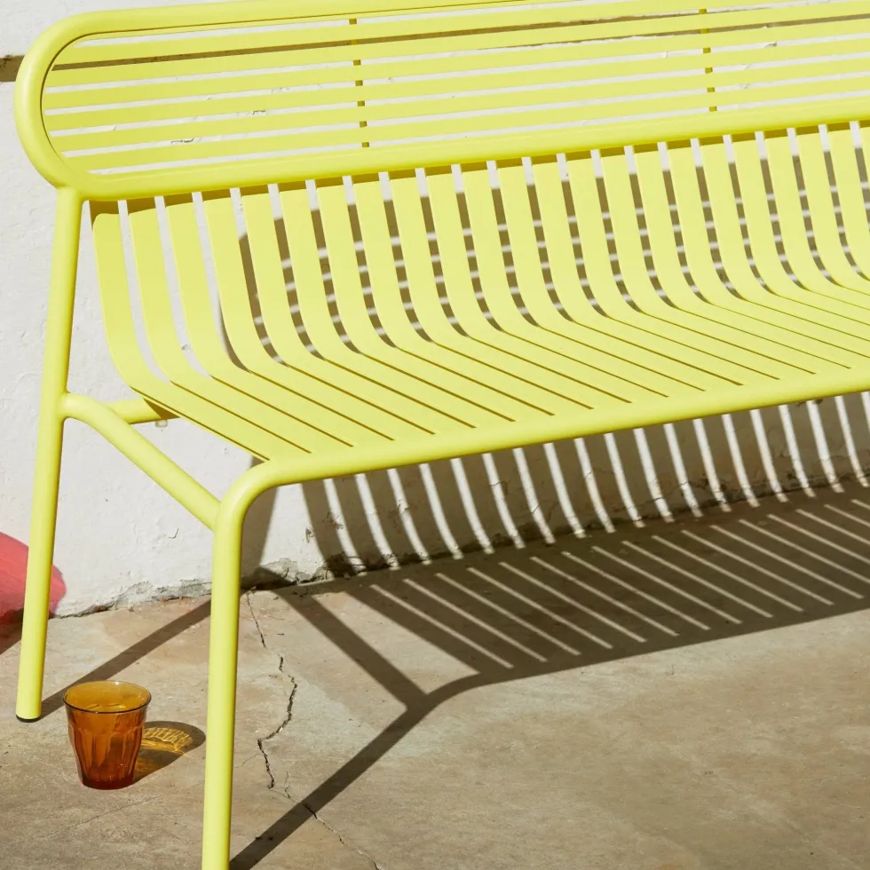 Banc de jardin noir Week-End - Petite Friture